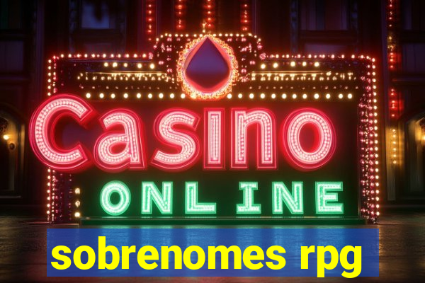 sobrenomes rpg